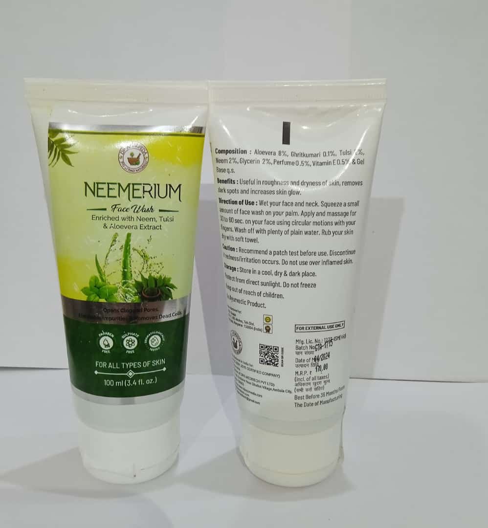 Neem Aloevera Facewash Tube